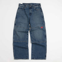 Dickies Double Knee Loose Jeans - Mid Blue Faded thumbnail
