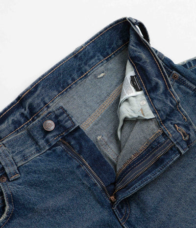 Dickies Double Knee Loose Jeans - Mid Blue Faded