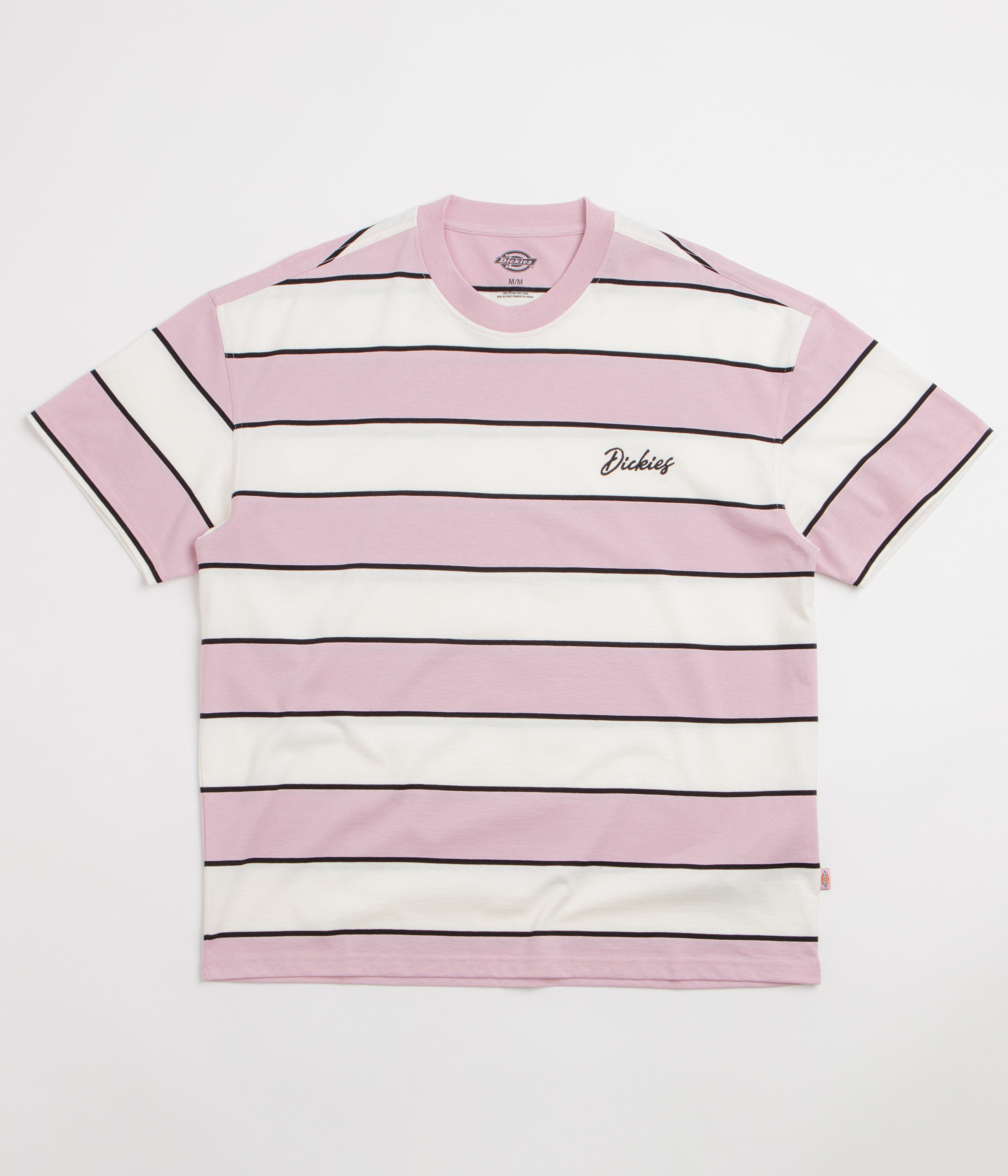 Dickies Embroidery Stripe T-Shirt - Ecru