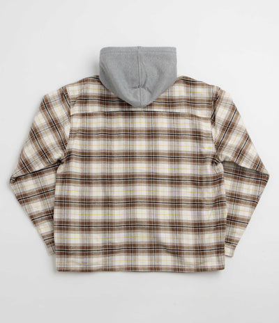 Dickies Eustis Hooded Flannel Shacket - Egret