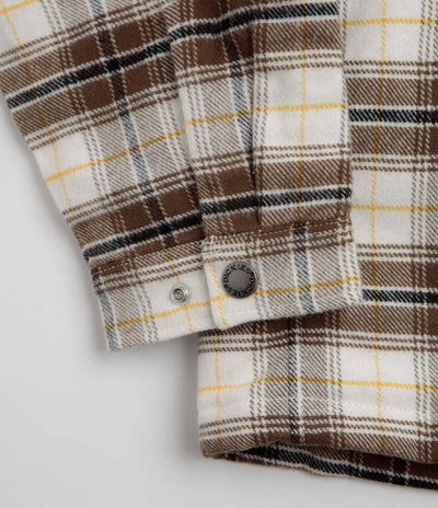 Dickies Eustis Hooded Flannel Shacket - Egret