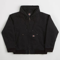 Dickies Hilham Hooded Canvas Jacket in Black thumbnail