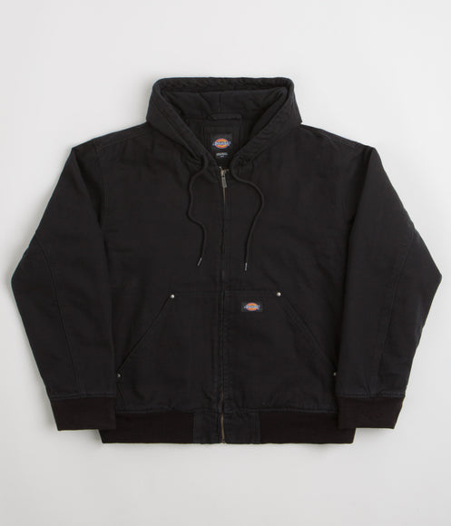 Dickies Hilham Hooded Canvas Jacket - Black