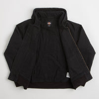 Dickies Hilham Hooded Canvas Jacket in Black thumbnail