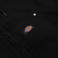 Dickies Hilham Hooded Canvas Jacket in Black thumbnail