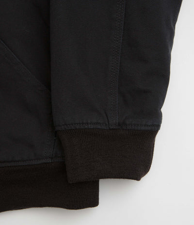 Dickies Hilham Hooded Canvas Jacket in Black