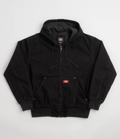 Dickies Hilham Hooded Lined Denim Jacket - Black