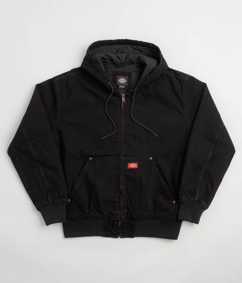 Dickies Hilham Hooded Lined Denim Jacket - Black