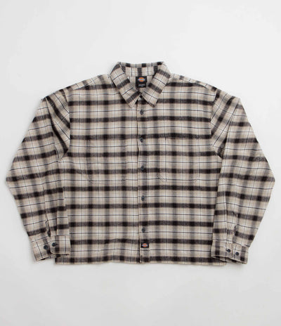 Dickies Jerome Cropped Flannel Shirt - Black