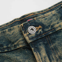 Dickies Madison Denim Shorts - Yellow Fade Indigo thumbnail