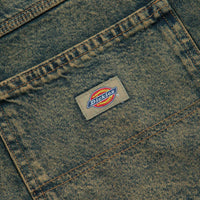 Dickies Madison Denim Shorts - Yellow Fade Indigo thumbnail