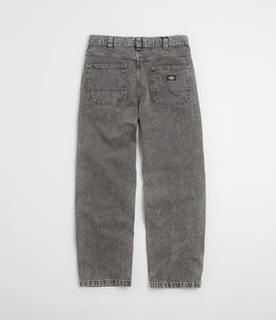 Dickies Madison Double Knee Jeans in Light Grey Wash