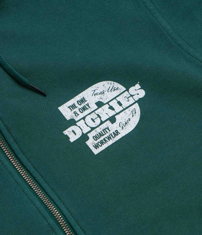 Dickies Minden Full Zip Hoodie - Dark Green