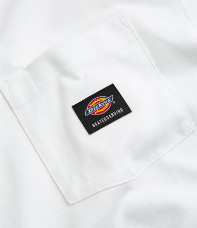 Dickies Mount Vista Pocket Long Sleeve T-Shirt - White