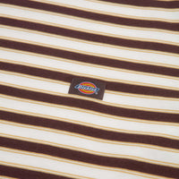 Dickies Oakport Stripe T-Shirt - Chocolate Brown thumbnail