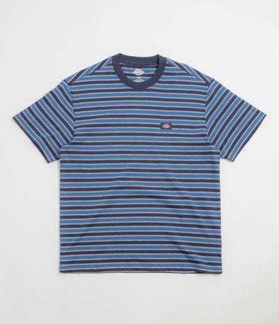 Dickies Oakport Stripe T-Shirt - Navy Blue