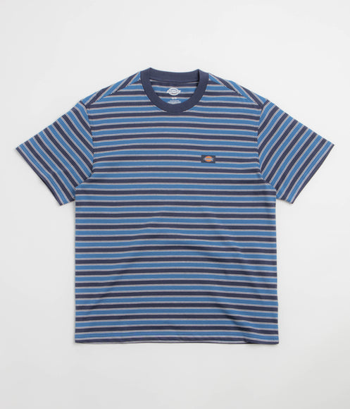 Dickies Oakport Stripe T-Shirt - Navy Blue