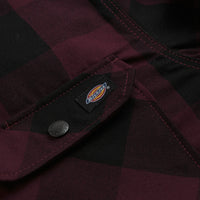 Dickies Sherpa Lined Sacramento Shirt - Maroon thumbnail