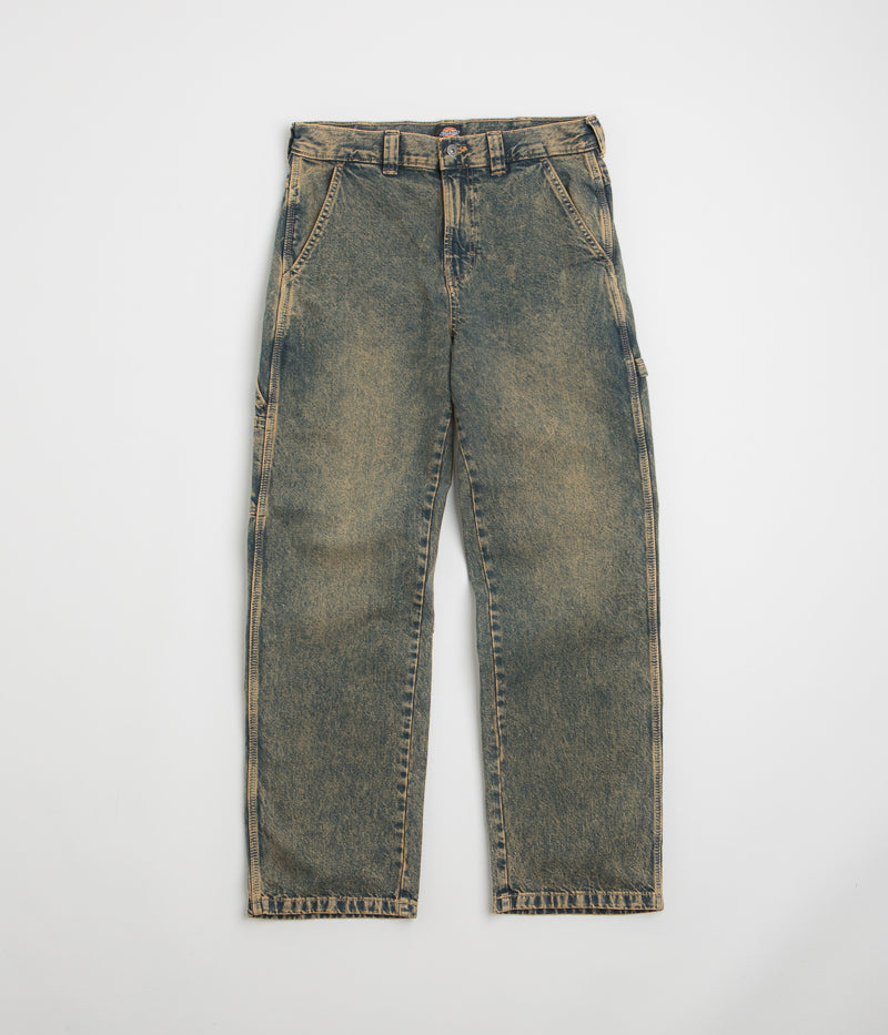 Dickies Stevensville Carpenter Jeans in Yellow Fade Indigo