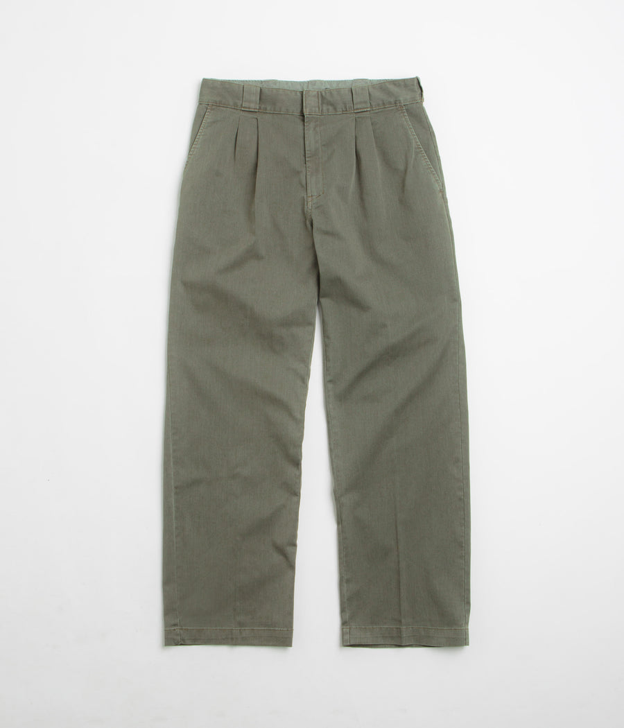 Dickies Unionville Pleated Work Pants in Military Green