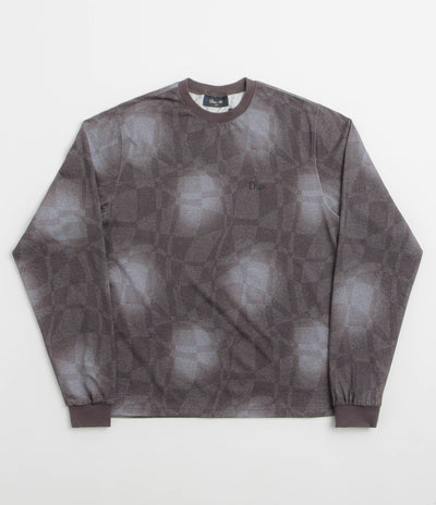 Dime Abstract Long Sleeve T-Shirt in Static Black