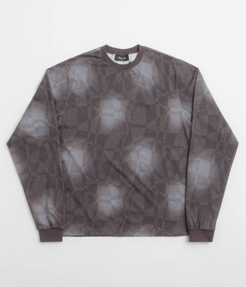 Dime Abstract Long Sleeve T-Shirt - Static Black
