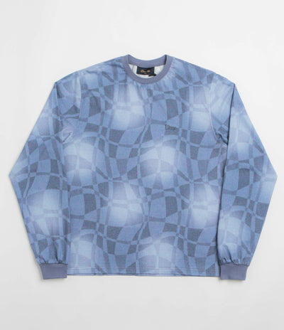 Dime Abstract Long Sleeve T-Shirt in Static Blue