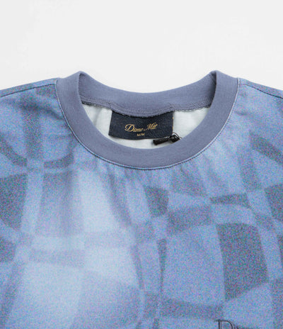 Dime Abstract Long Sleeve T-Shirt in Static Blue