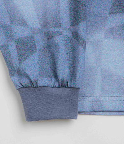 Dime Abstract Long Sleeve T-Shirt in Static Blue