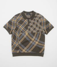 【DIME】 Antique Polo / Brown Multi dime-antique-polo-shirt-brown-