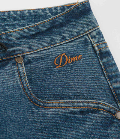 Dime Baggy Denim Pants - Knowtomatic Blue