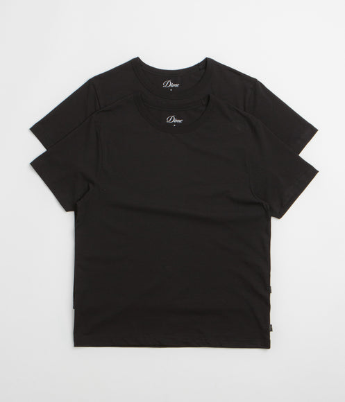 Dime Basic T-Shirts (2 Pack) - Black