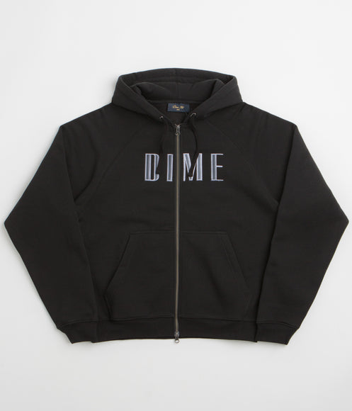 Dime Blocks Full Zip Hoodie - Black