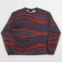 Dime Brushstroke Shirt in Bordeaux thumbnail