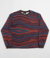 Dime Brushstroke Shirt in Bordeaux