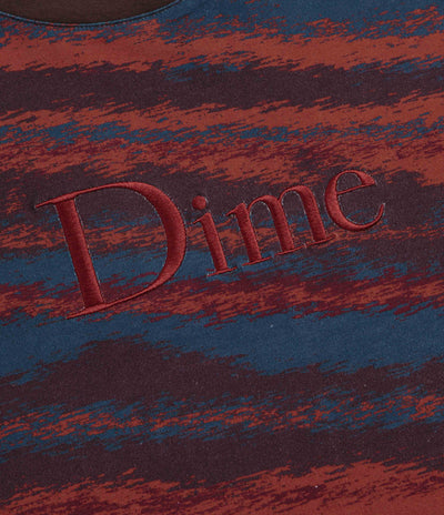 Dime Brushstroke Shirt in Bordeaux