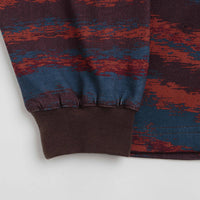 Dime Brushstroke Shirt in Bordeaux thumbnail