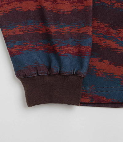 Dime Brushstroke Shirt in Bordeaux