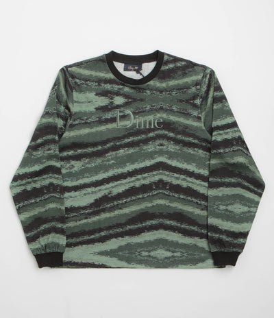 Dime Brushstroke Shirt in Hunter Green