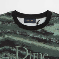 Dime Brushstroke Shirt in Hunter Green thumbnail