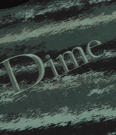 Dime Brushstroke Shirt in Hunter Green