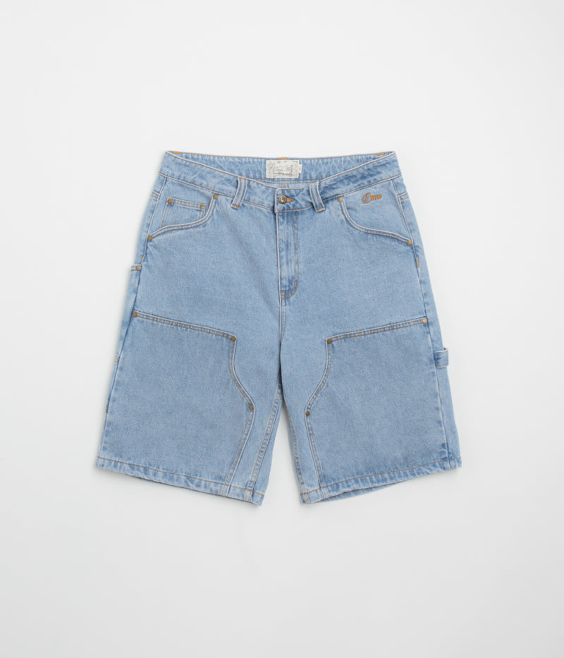 Dime Carpenter Denim Shorts in Blue Washed