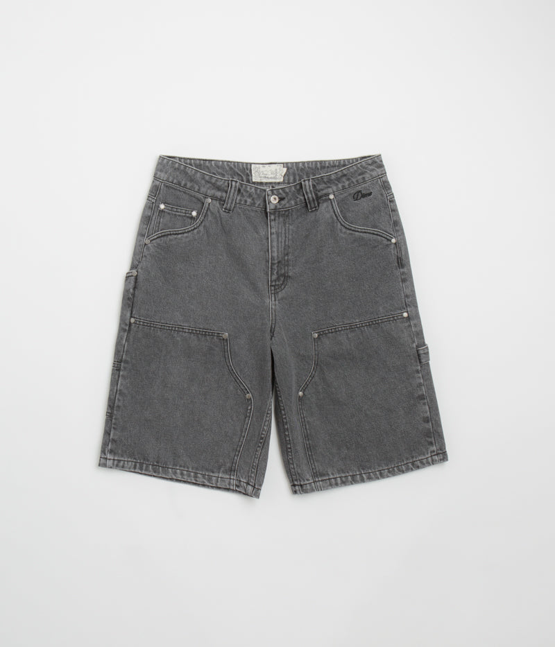 Dime Carpenter Denim Shorts in Faded Black