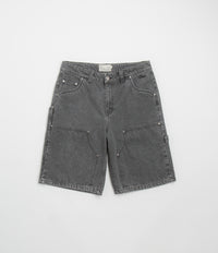 Dime Carpenter Denim Shorts in Faded Black