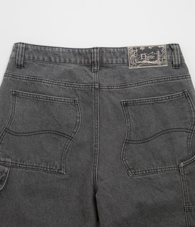 Dime Carpenter Denim Shorts in Faded Black