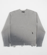 Dime Cat Knit Sweatshirt in Storm