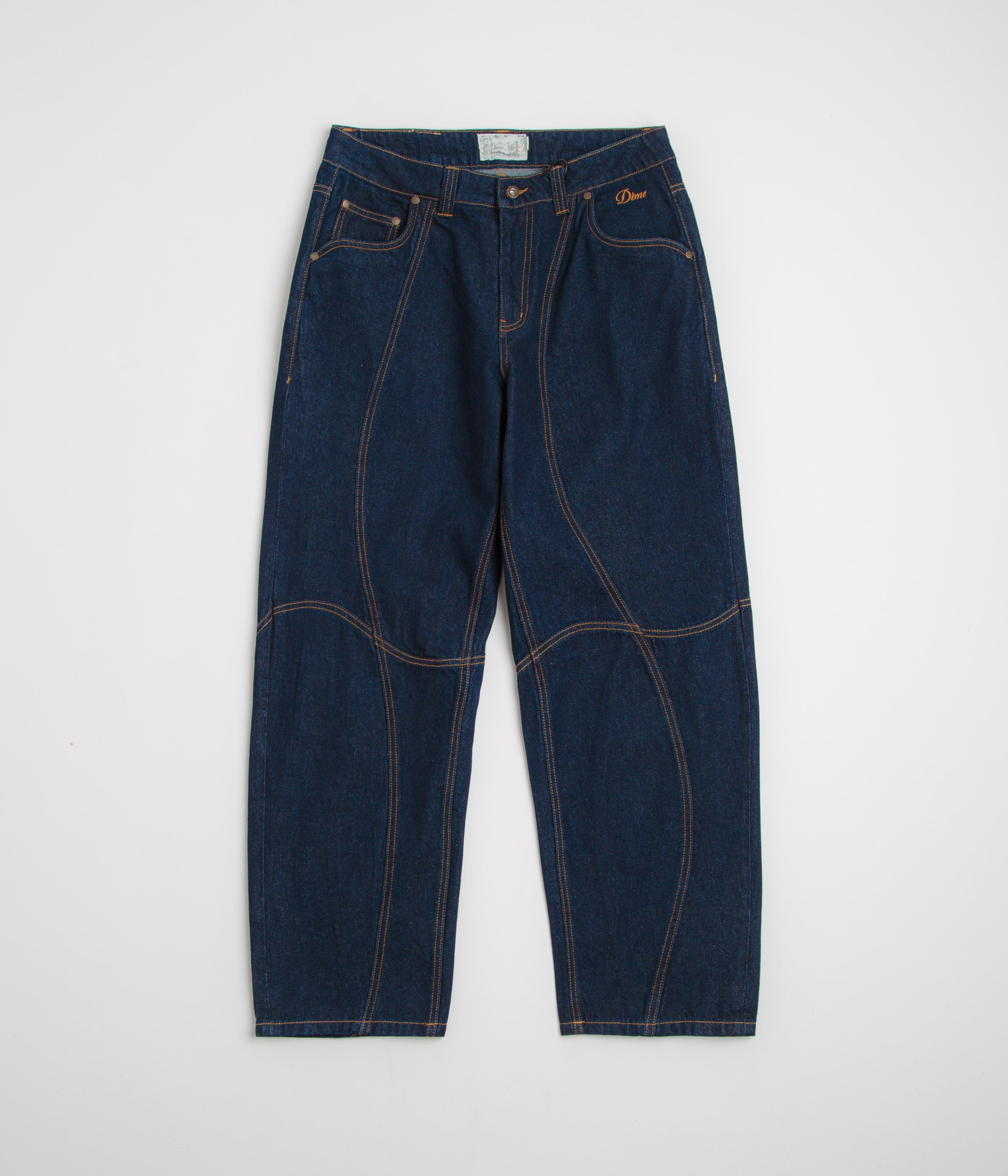 Dime Classic Baggy Denim Pants in Indigo Paneled