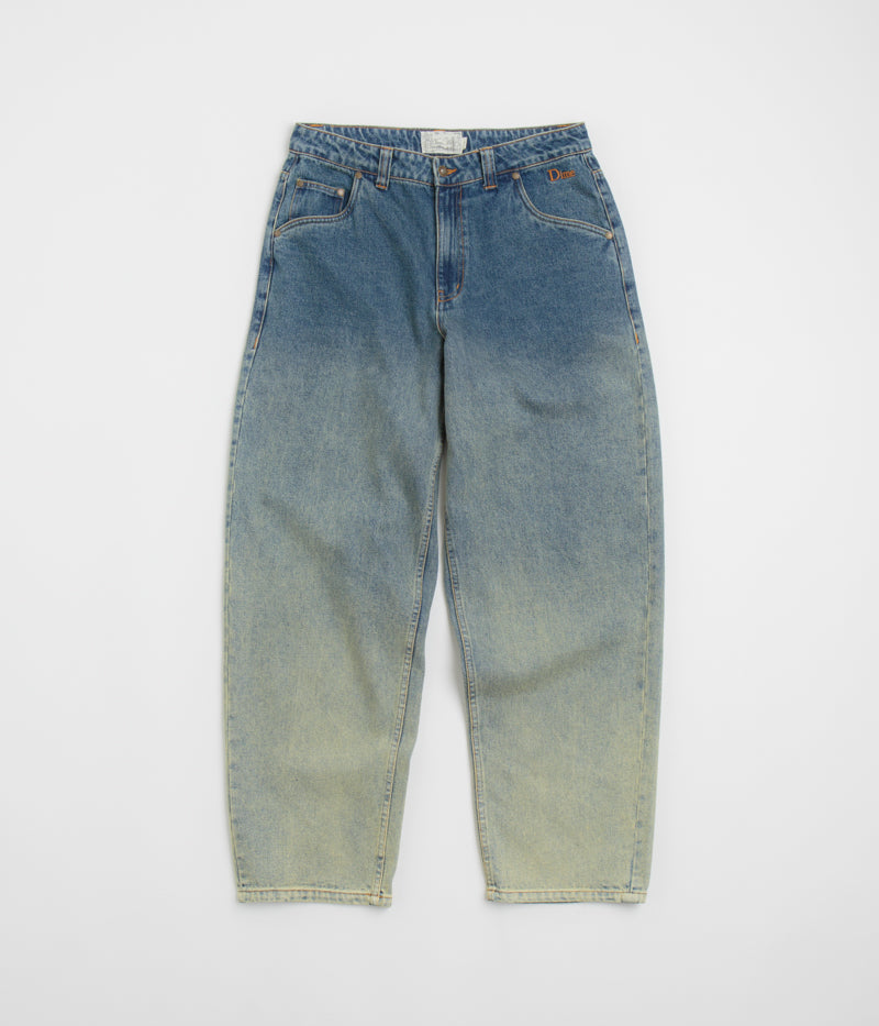 Dime Classic Baggy Jeans in Dipped Sandblasted Indigo