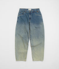 Dime Classic Baggy Jeans - Dipped Sandblasted Indigo | flatspot