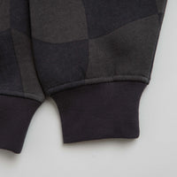 Dime Classic Checkmate Zip Hoodie in Charcoal thumbnail